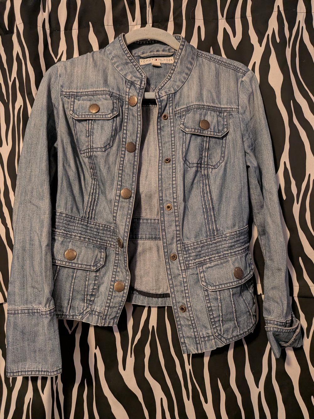 Tommy Hilfiger Light Blue Denim Utility Jacket